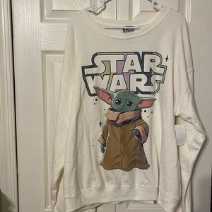 Star wars baby yoda sweat shirt xxl
